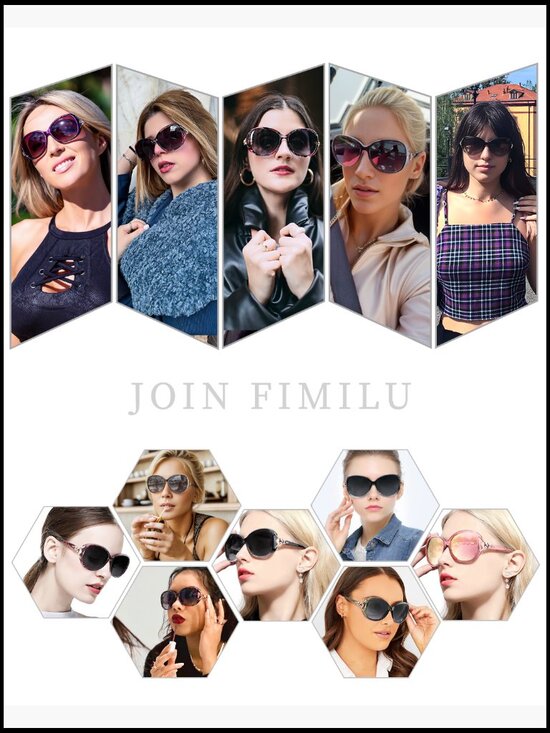 Trendy Oversized Polarized Sunglasses UV400 Protection for Women main image 4